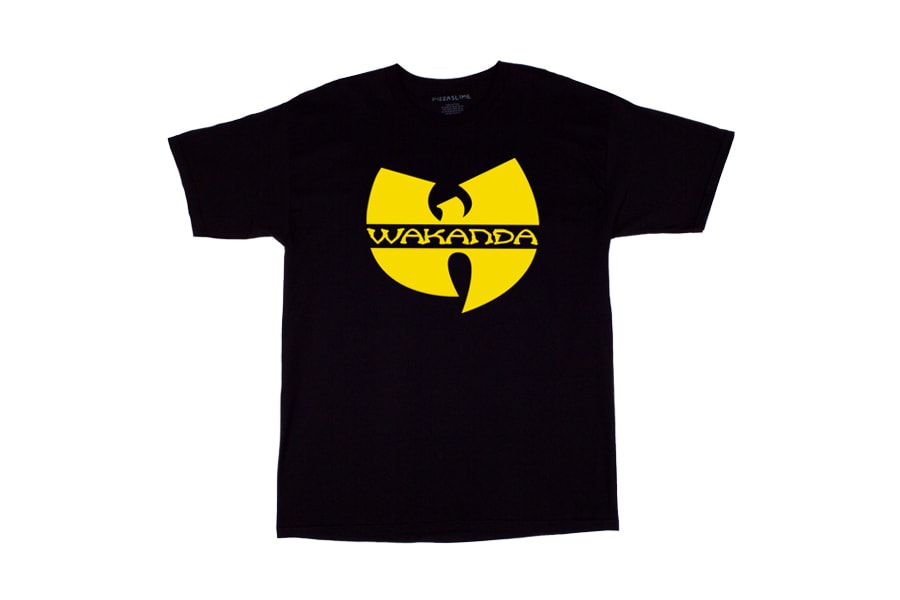 Pizzaslime Wu Wear Wakanda Merch Black Market black yellow hoodie crewneck t-shirt Marvel Africa Champion