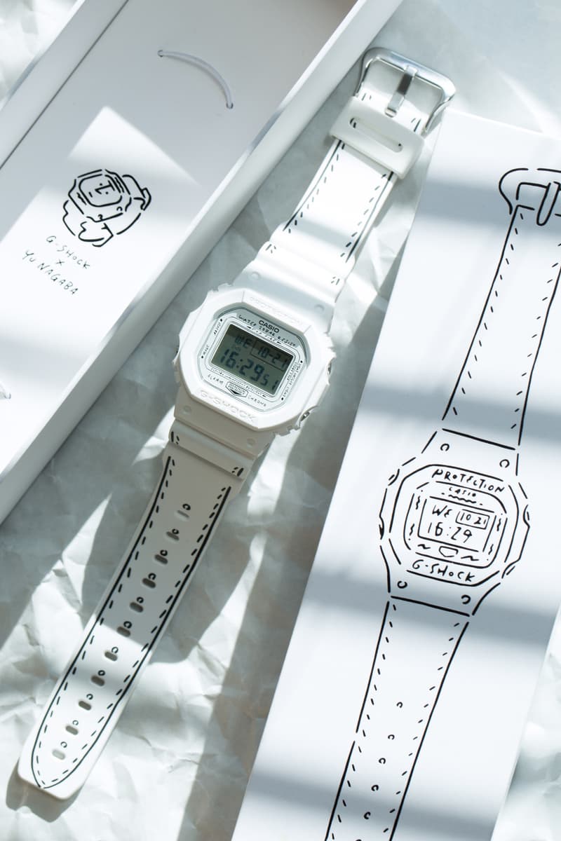 Yu Nagaba Casio G SHOCK BEAMS T Capsule Collection Collaboration watch DW 5600 casio tokyo japan artwork 2018 march drop release date