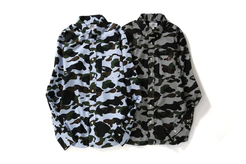 BAPE to Deliver 1ST CAMO STRIPE BD SHIRTS in Black & Blue