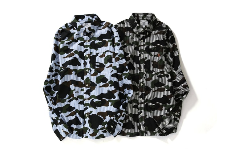 BAPE to Deliver 1ST CAMO STRIPE BD SHIRTS in Black & Blue