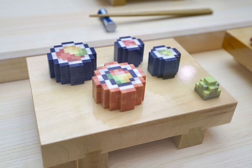 Pixel Food Prints Sushi 3D printing Food foodporn Japanese SXSW