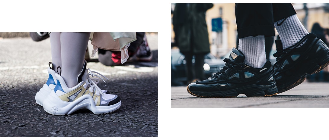 Chunky Sneakers Trend 2018 Balenciaga Triple S