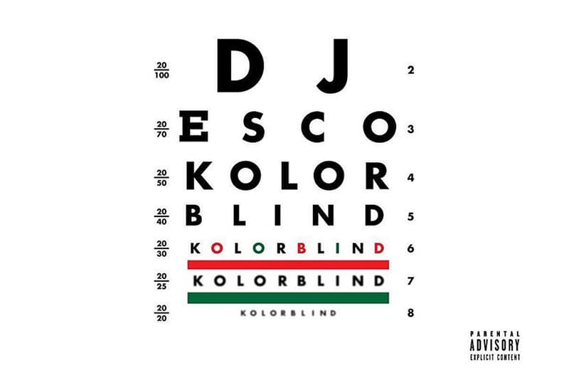 DJ Esco Kolorblind Album Future Nas TY Dolla $ign O.T. Genasis Rich the Kid Guap Tarantino Schoolboy Q Metro Boomin Young Thug cover art