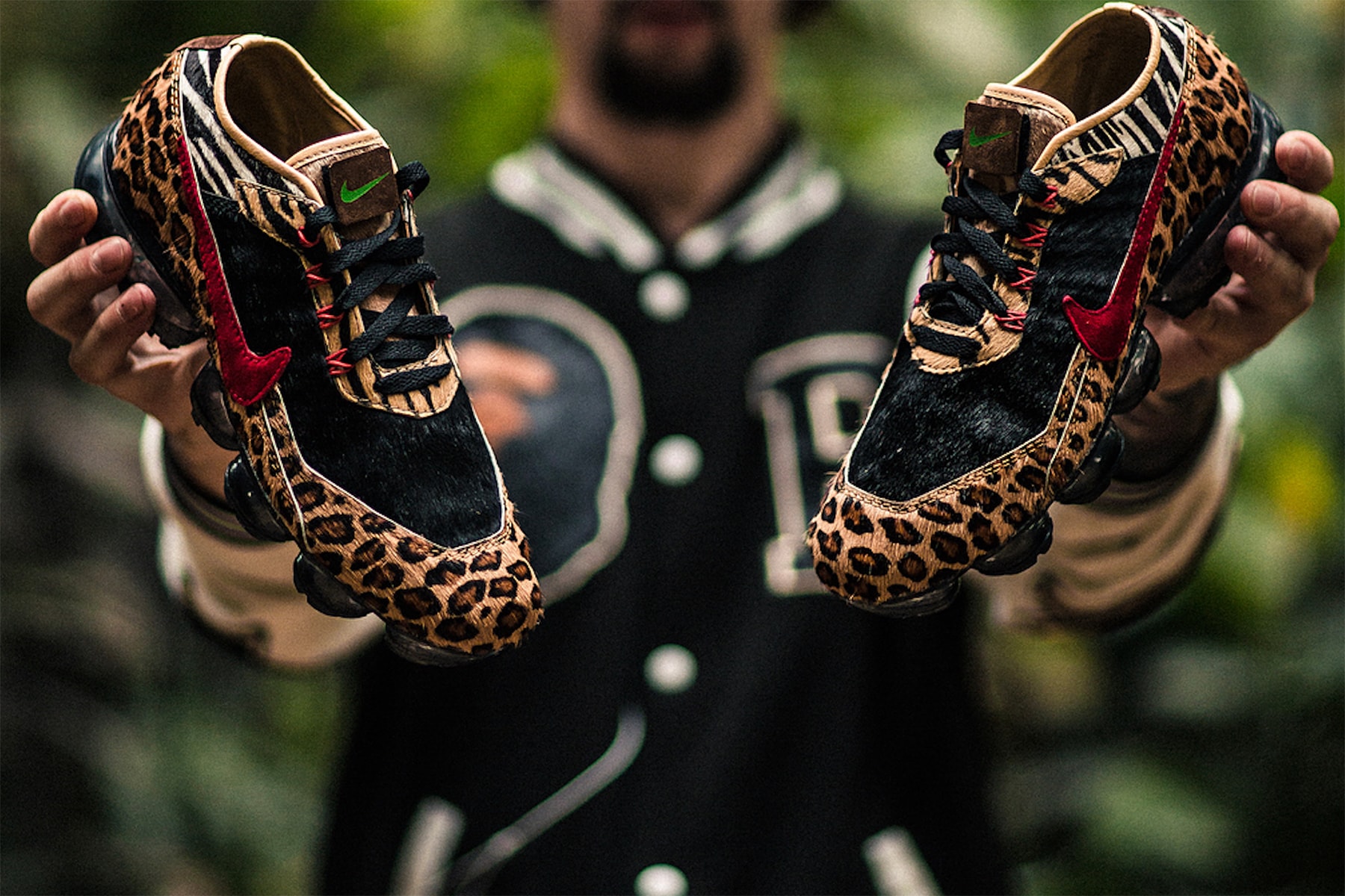Custom Nike VaporMax Animal Pack Sneakers Shoes Mens Calf Skin Leather Luxury Fashion
