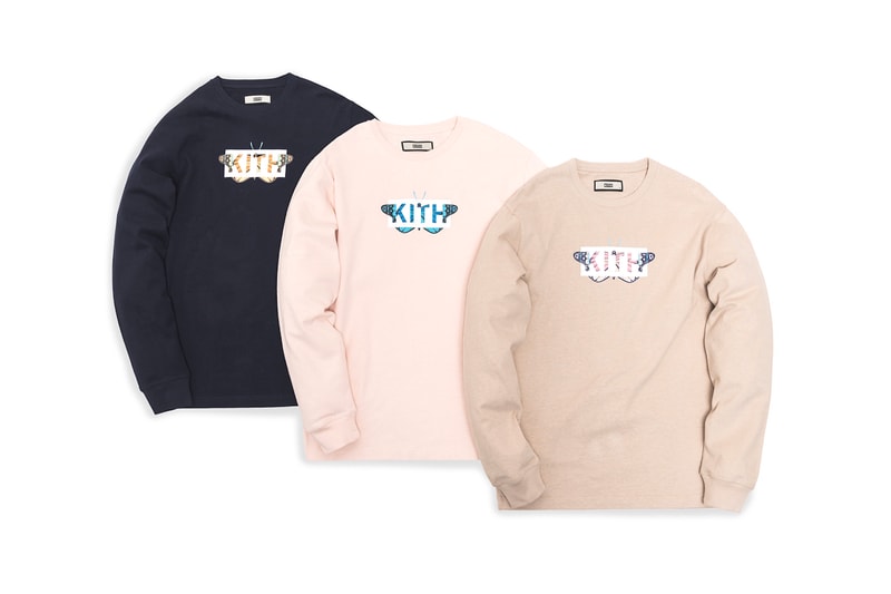 KITH Butterfly "Monarch" Crewneck Sweatshirts Mens Womens Kids Easter Fashion