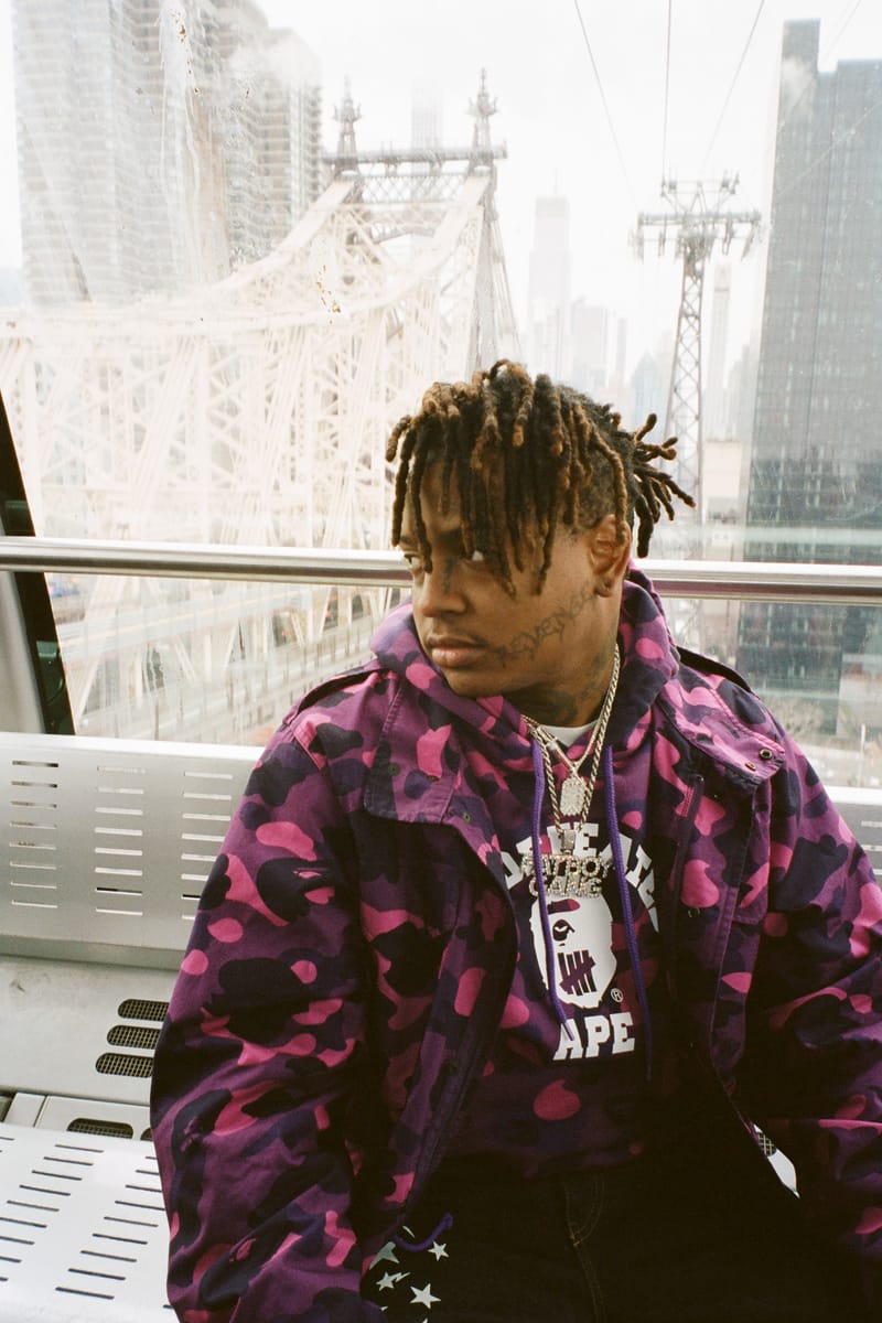 juice wrld bape hoodie