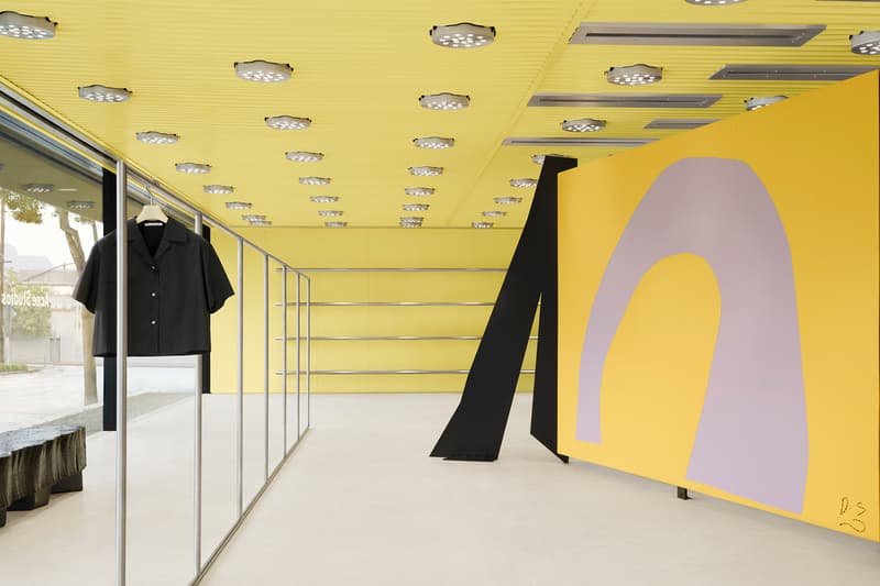 Acne Studios Open West Hollywood Shop Store L.A. retail Max Lamb Daniel Silver T-shirt Benoit Lalloz Los Angeles