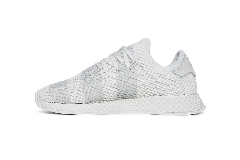 adidas Consortium Deerupt white grey three stripes march 2018 release date info sneakers shoes footwear slam jam socialism