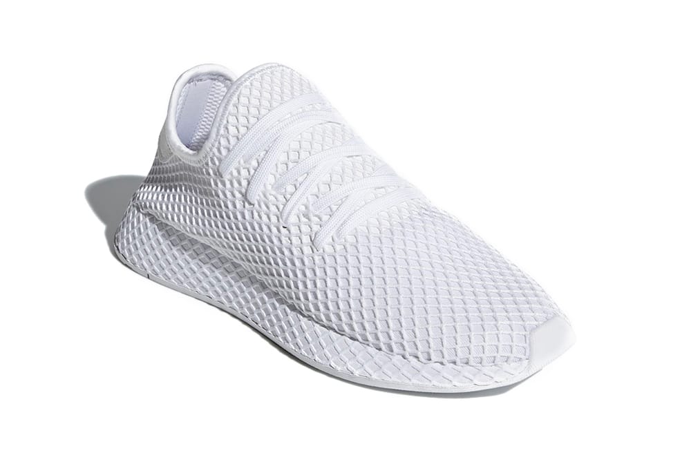 adidas white fishnet shoes