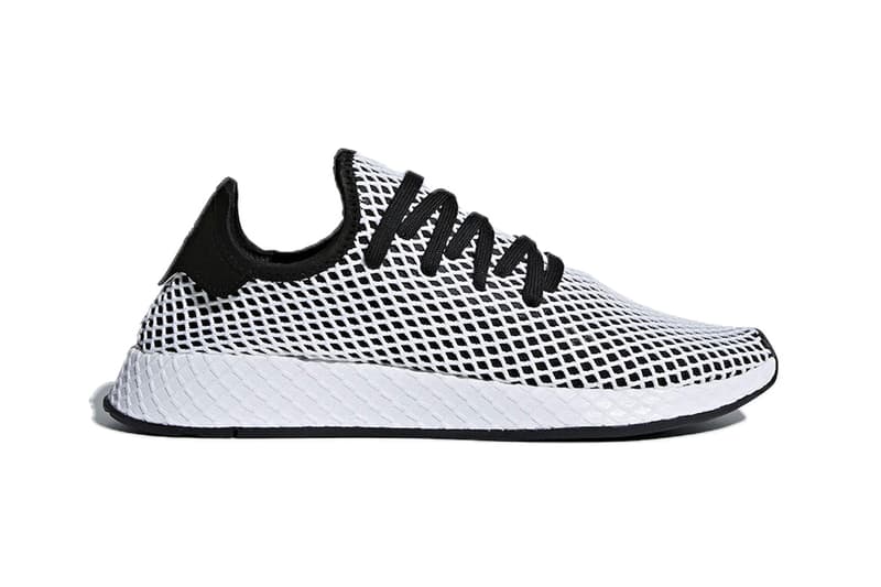 adidas Deerupt release info white black red blue mesh sneakers footwear