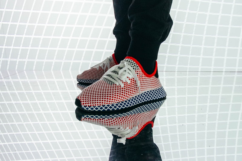 adidas Originals Deerupt Paris Launch Party Grid Brodonksi France Justice sneaker shoe footwear red blue white black Brodinski Justice