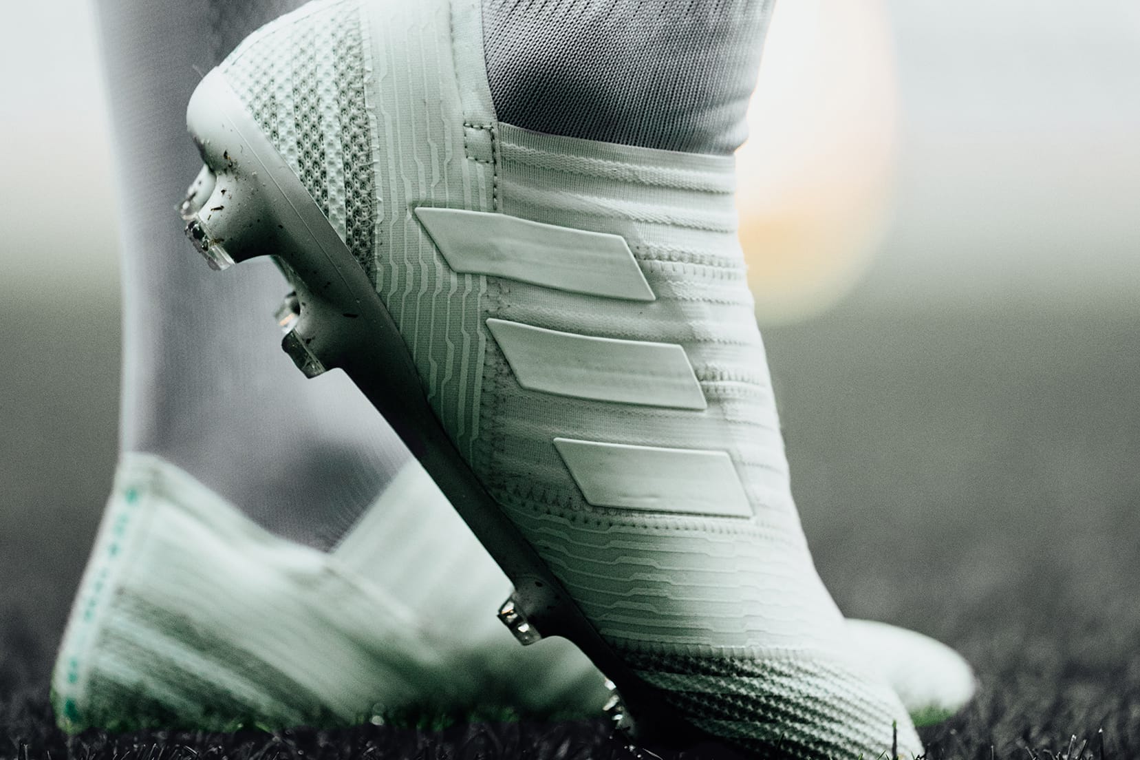 grey adidas football boots