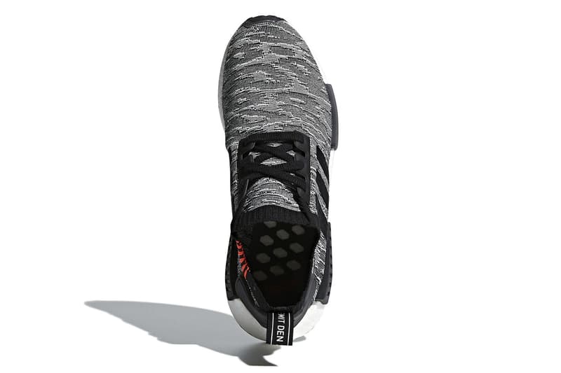 adidas NMD R1 Glitch Olive Black White March 15 Release Sneakers Footwear