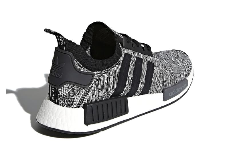 adidas NMD R1 Glitch Olive Black White March 15 Release Sneakers Footwear