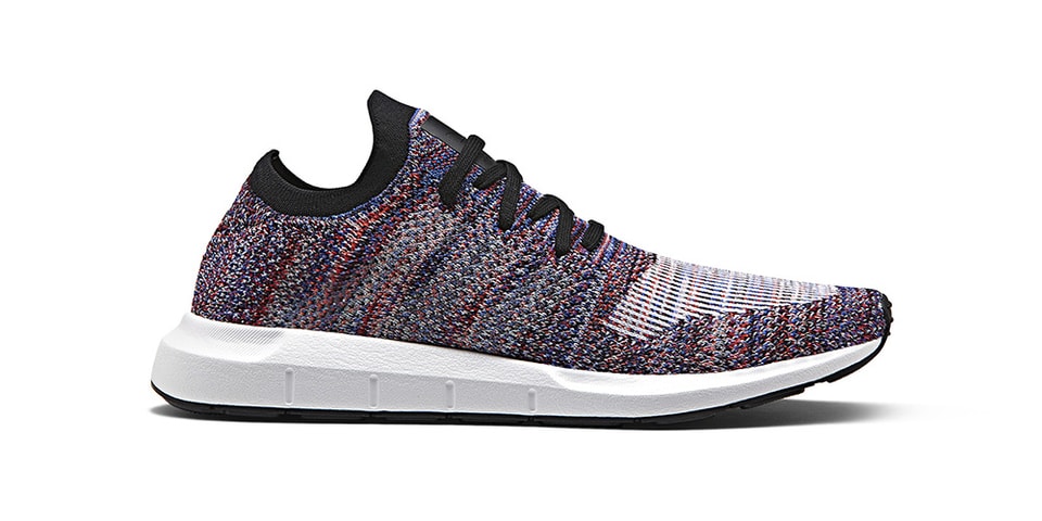 Adidas originals swift run primeknit trainers in multi Clearance