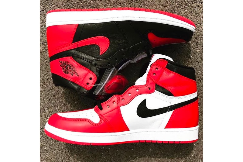 Air Jordan 1 Homage To Home Banned Chicago black red sneakers footwear