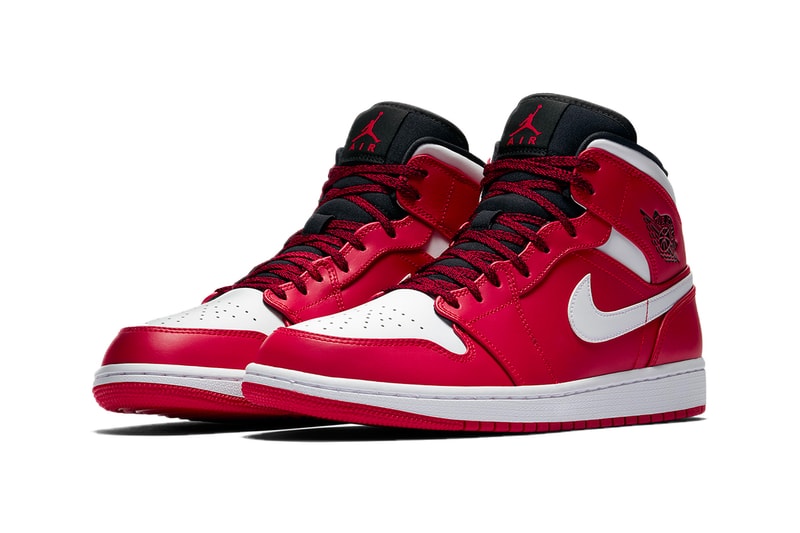 Air Jordan 1 Mid Gym Red White Black Jordan Brand sneakers footwear