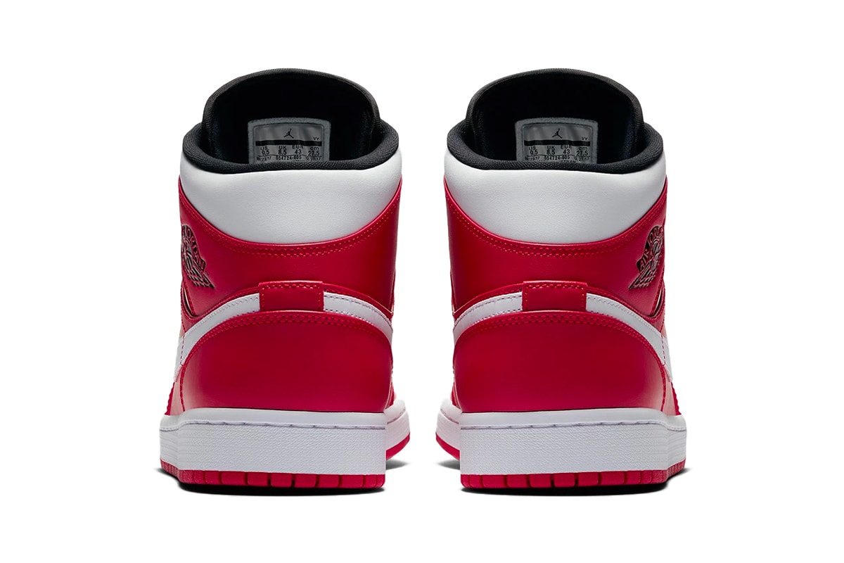 Air Jordan 1 Mid Gym Red White Black Jordan Brand sneakers footwear