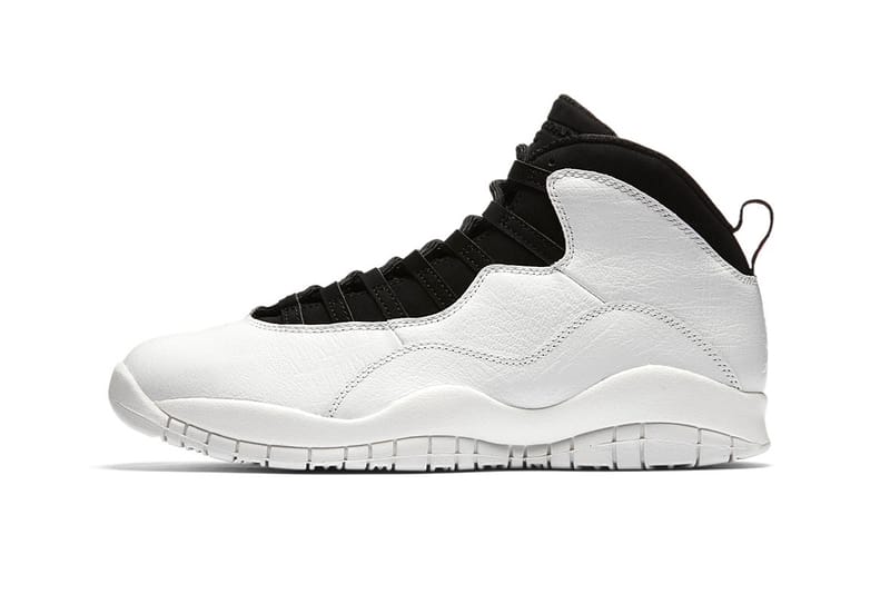 retro 10 white and black