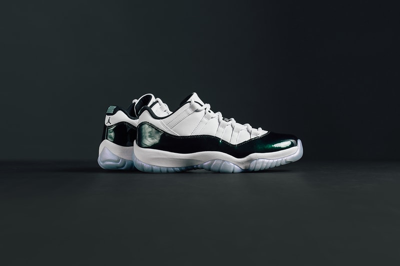 Air Jordan 11 Low Easter emerald green iridescent march 31 2018 release date info drop sneakers shoes footwear