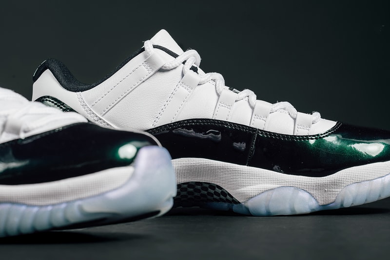 Air Jordan 11 Low Easter emerald green iridescent march 31 2018 release date info drop sneakers shoes footwear