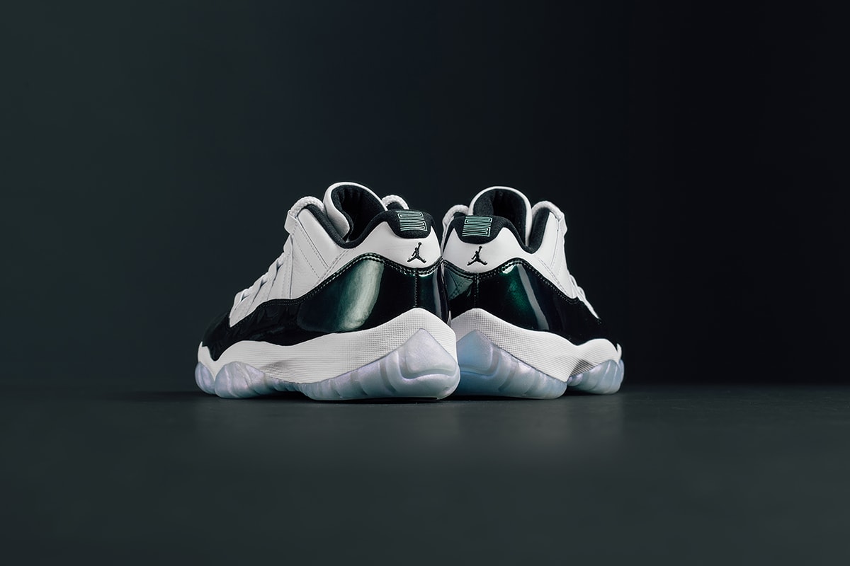 Air Jordan 11 Low Easter emerald green iridescent march 31 2018 release date info drop sneakers shoes footwear