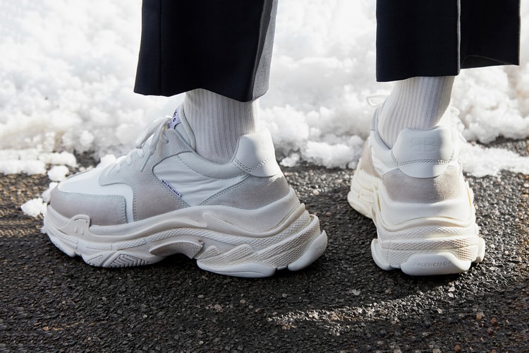 Balenciaga's New Stripped-Back Triple S Sneaker Is Releasing via Online Draw