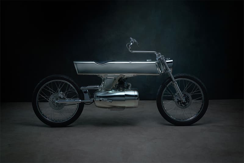 Bandit9 L-Concept Motorcycle sci-fi stainless steel road ready