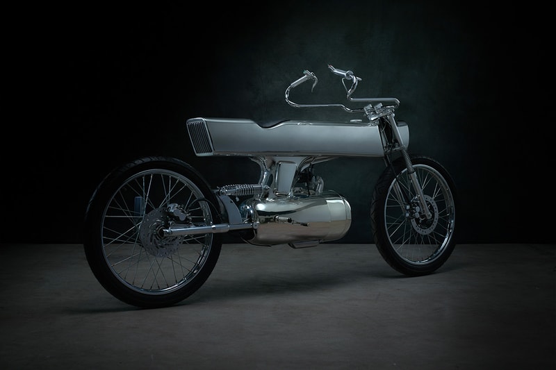 Bandit9 L-Concept Motorcycle sci-fi stainless steel road ready