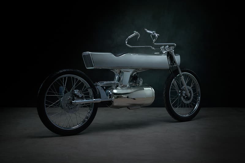 Bandit9 L-Concept Motorcycle sci-fi stainless steel road ready
