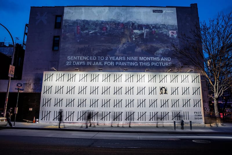 Banksy's Latest Mural Protests Zehra Dogan's Imprisonment