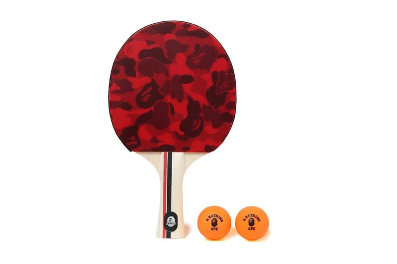 BAPE ABC Table Tennis Set a bathing ape paddle ping pong balls case camouflage camo march 17 2018 release date info drop