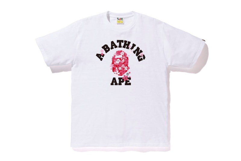 BAPE graphic t shirts tee spring summer 2018 bathing ape drop release collection japan march 31 2018 sakura branding logo a bathing ape