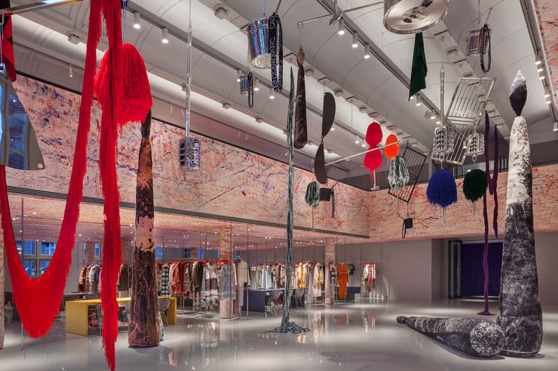 Calvin Klein 2015W39NYC Paris Headquarters Raf Simons Sterling Ruby Design Interior