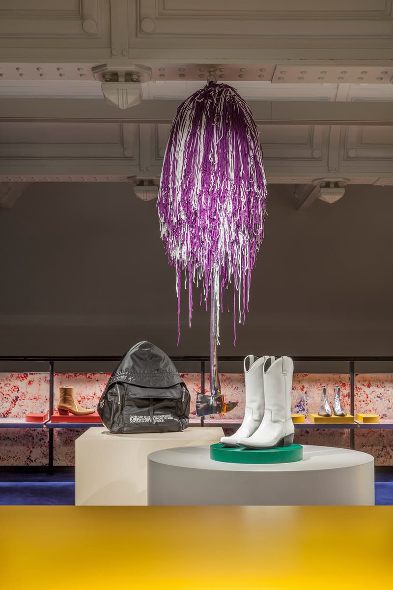 Calvin Klein 2015W39NYC Paris Headquarters Raf Simons Sterling Ruby Design Interior