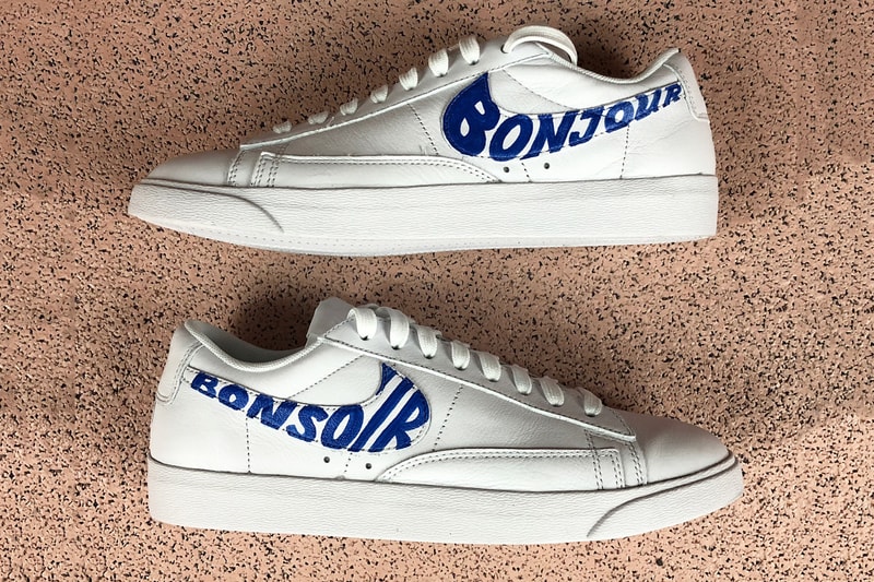 Sarah Andelman Pieter Ceizer Custom Nike blazer low bonjour bonsoir artwork