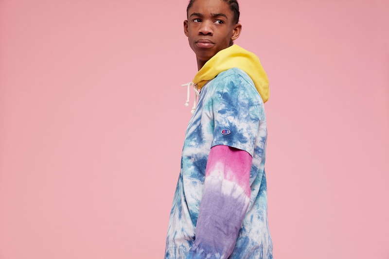 Champion Reverse Weave Varsity Jackets Coach Jackets Spring/Summer 2018 Menswear Lookbook sweatshirt hoodie track pants tracksuit polo shirt tie-dye