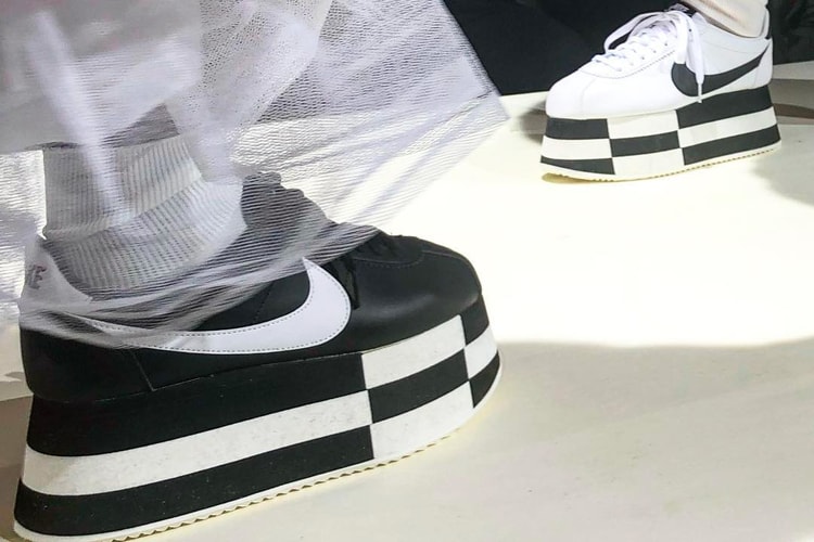 COMME des GARÇONS Debuts Stacked Nike Cortez Models on Fall/Winter 2018 Runway
