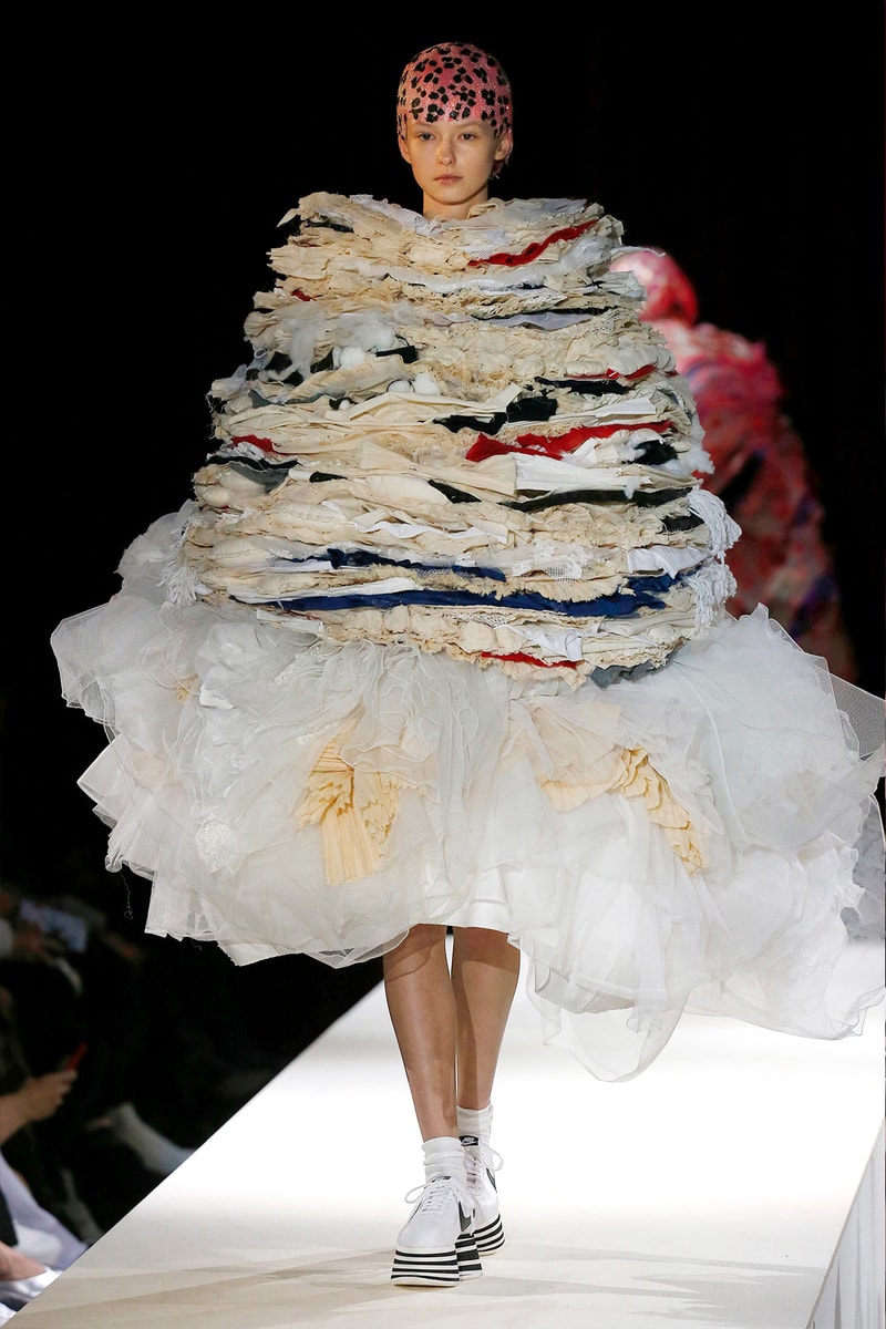 COMME des GARÇONS Nike Cortez Platform Sneakers Fall/Winter 2018 paris fashion week womenswear collection rei kawakubo