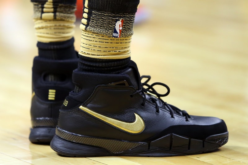 DeMar Derozan Mamba Day Nike Kobe 1 Protro Toronto Raptors Houston Rockets black gold PE colorway