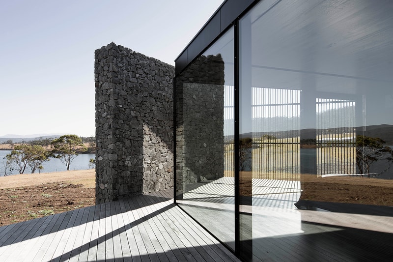 Dentrecasteaux House Architecture Interior Exterior Design Stone Black Timber Apollo Bay Seaside Scenery Room11