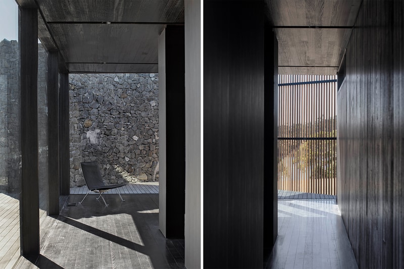 Dentrecasteaux House Architecture Interior Exterior Design Stone Black Timber Apollo Bay Seaside Scenery Room11