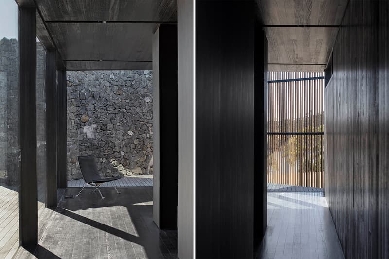 Dentrecasteaux House Architecture Interior Exterior Design Stone Black Timber Apollo Bay Seaside Scenery Room11