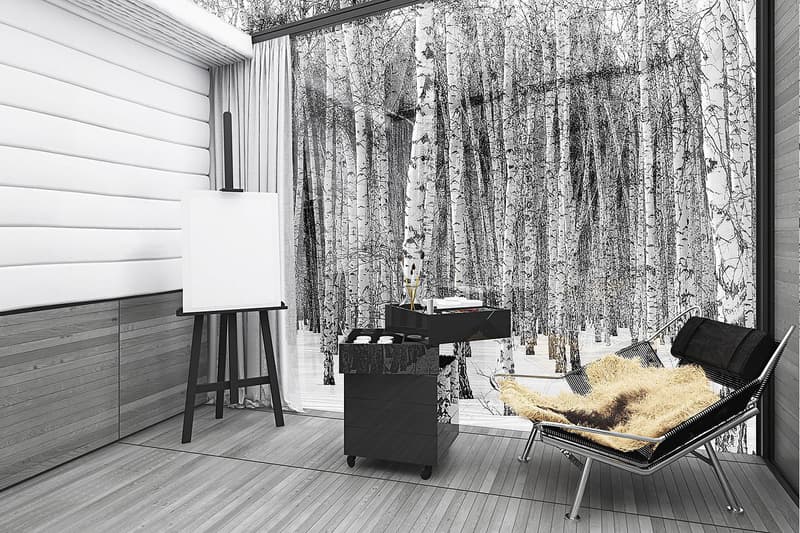 Disappear Retreat COULSON reflective glass hut eco friendly portable