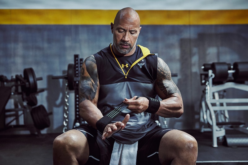 Under Armour The Rock Dwayne Johnson Project Rock Chase Greatness Collection footwear apparel 2018