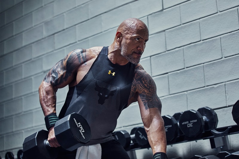 Under Armour The Rock Dwayne Johnson Project Rock Chase Greatness Collection footwear apparel 2018