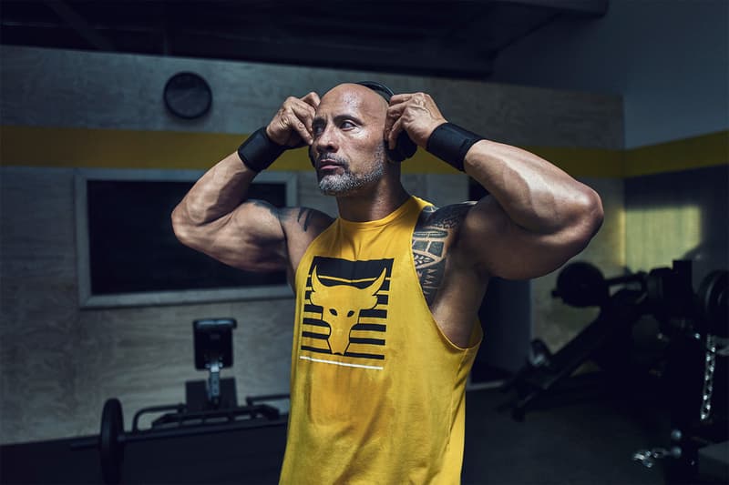 Under Armour The Rock Dwayne Johnson Project Rock Chase Greatness Collection footwear apparel 2018