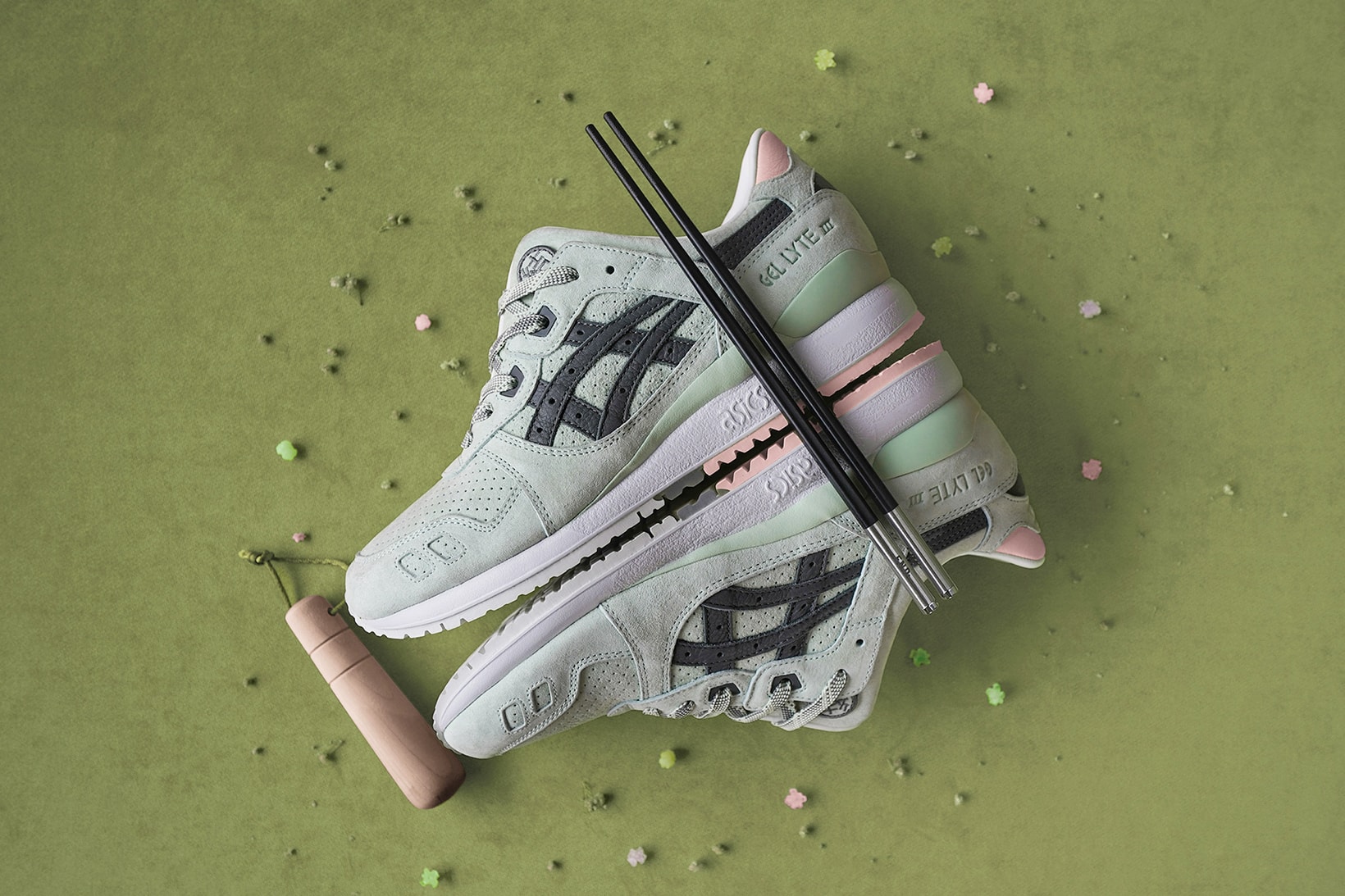 END. Clothing ASICS GEL-LYTE III 'Wasabi' END. Launches Bento Sushi Chopsticks Sneakers