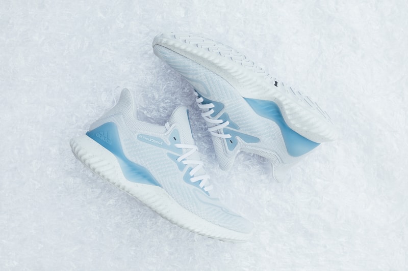 Extra Butter adidas AlphaBounce Beyond Collab sneakers footwear running runner new york germany icy blue grey bounce Seamless Forgedmesh