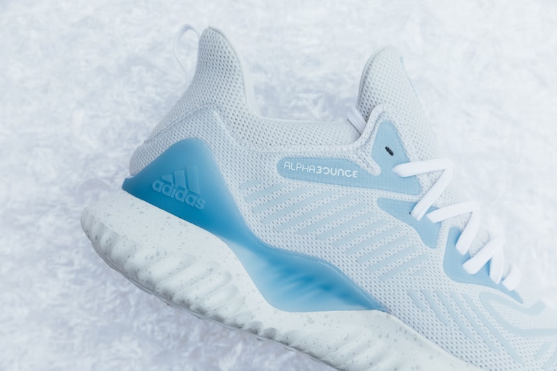 Extra Butter adidas AlphaBounce Beyond Collab sneakers footwear running runner new york germany icy blue grey bounce Seamless Forgedmesh